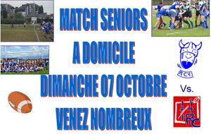 Matchs Seniors, cet après-midi...